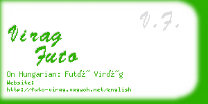 virag futo business card